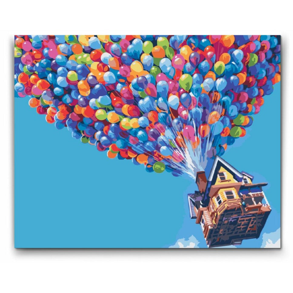 Måla efter nummer vuxna - up & away