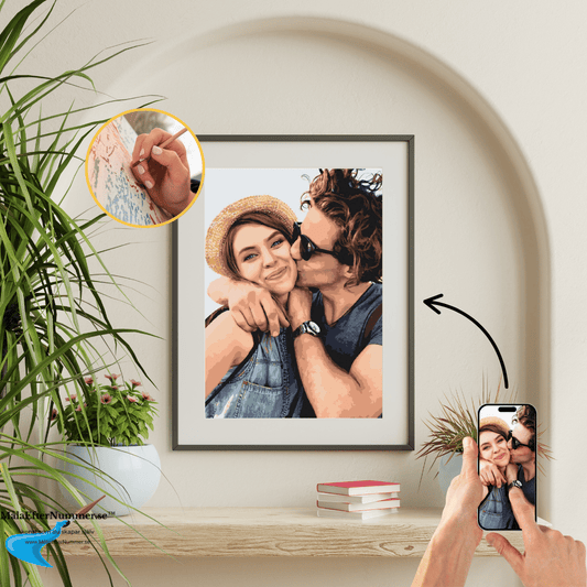 Ladda upp ditt foto och skapa en unik tavla med måla efter nummer