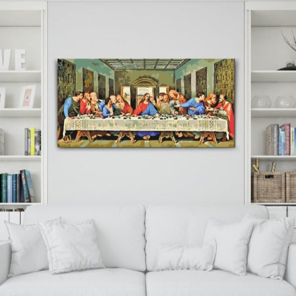 Måla efter nummer - SISTA MÅLTIDEN av Leonardo da Vinci - paint by numbers