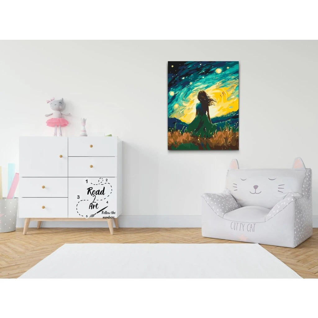 Måla efter nummer – Stjärnhimmelns dröm | Skapa din egen konst