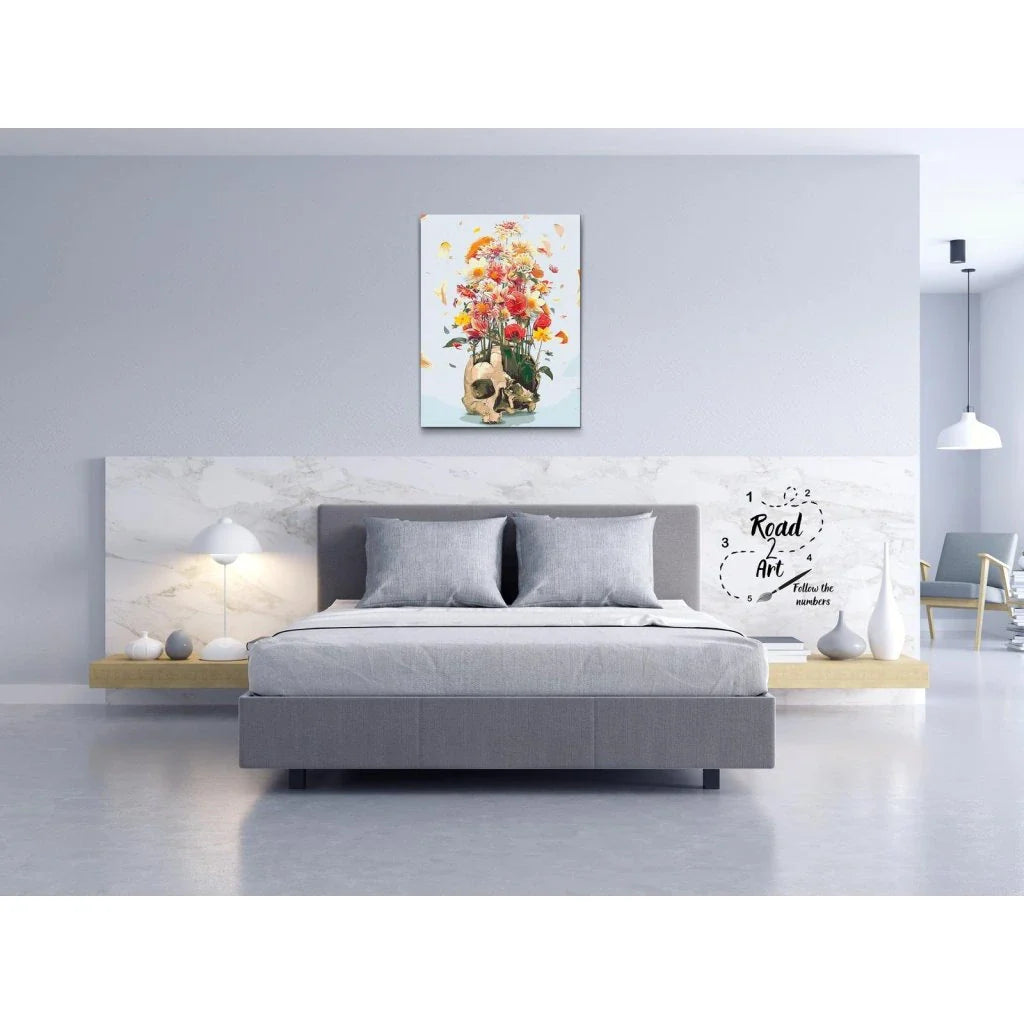 Måla Efter Nummer – Livets blommor | Konst med kontrast