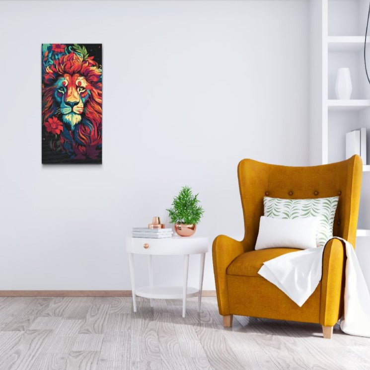 ejonporträtt med blommor – paint by numbers konst att måla själ