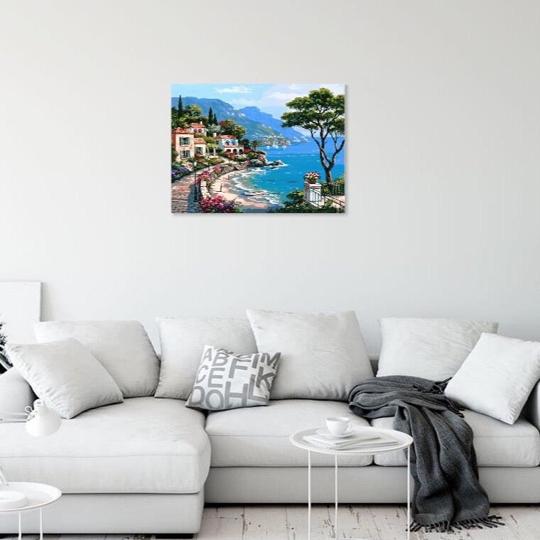 Måla efter nummer - Medelhavet | Premium Canvas