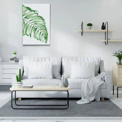 Palmblad i tropisk stil – måla efter nummer tavla med naturmotiv