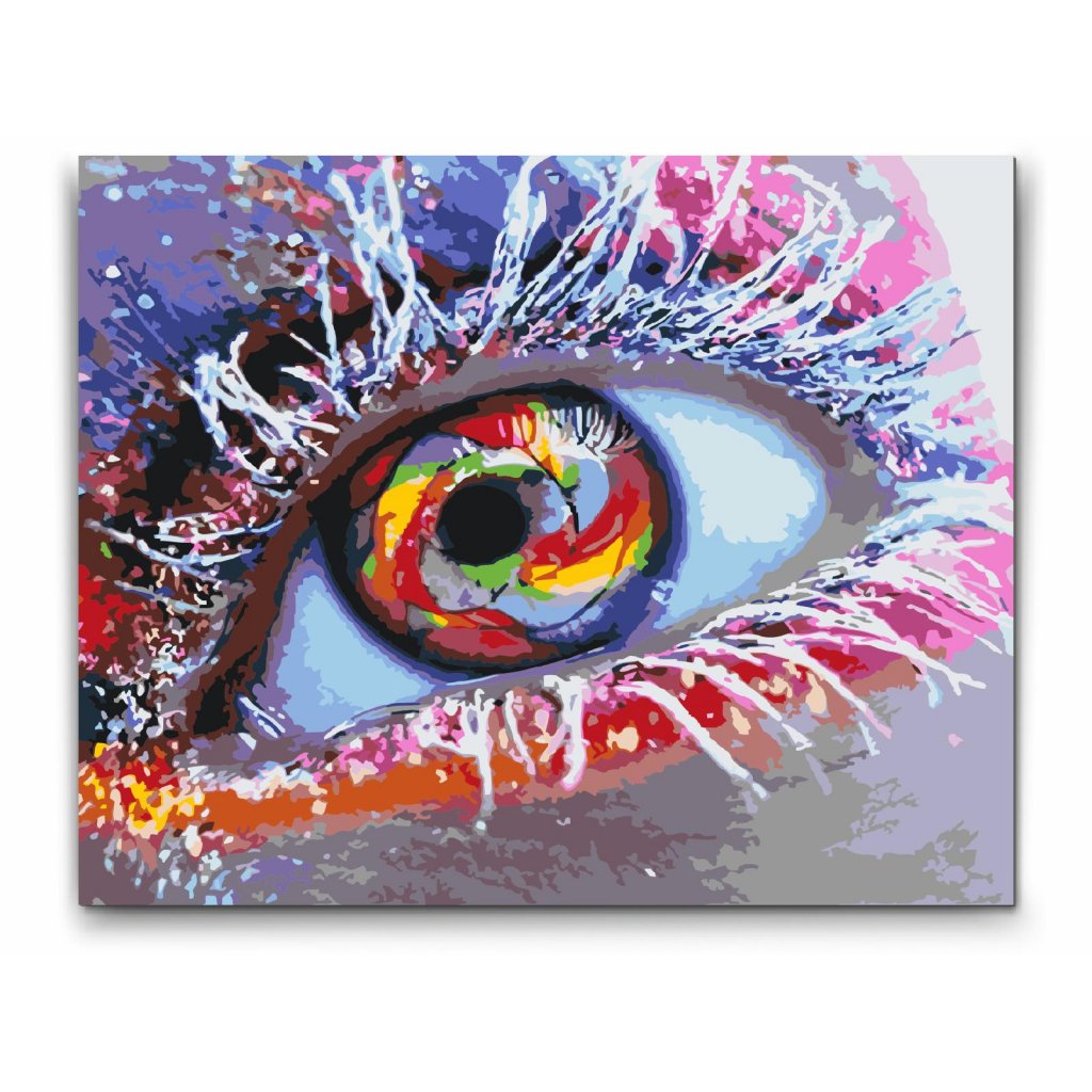 RAINBOW EYE - PAINT BY NUMBERS I SVERIGE