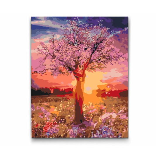 Symbolisk bild av moder jord – måla efter nummer naturmotiv