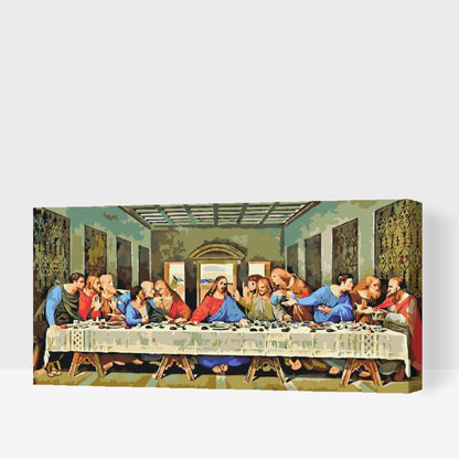 Måla efter nummer - SISTA MÅLTIDEN av Leonardo da Vinci - paint by numbers 