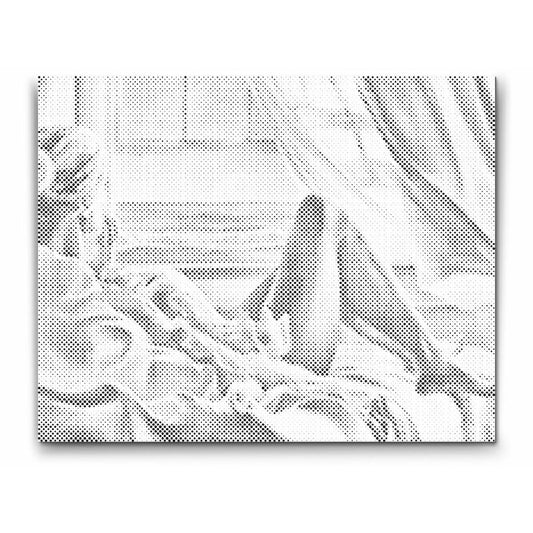 California Dreaming - prick målning - prick konst - dot painting 