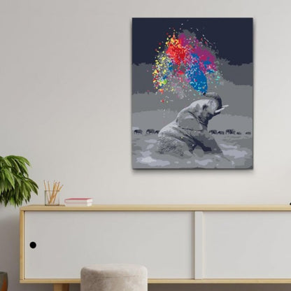 Måla Efter Nummer - Elefant Magi - paint by numbers vuxna