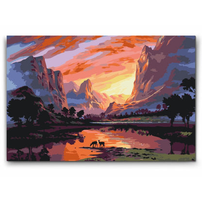 Paint by numbers - FREDLIG SOLOPPGÅNG