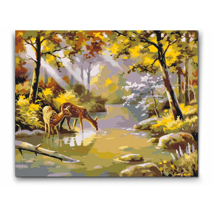 Måla efter nummer - IDYLLISKT DJURLIV