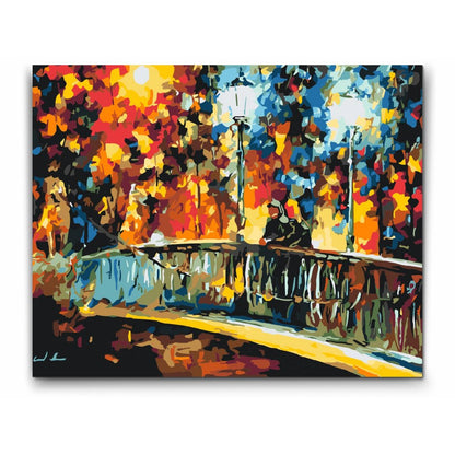 Måla efter nummer - DATE ON THE BRIDGE - Leonid Afremov