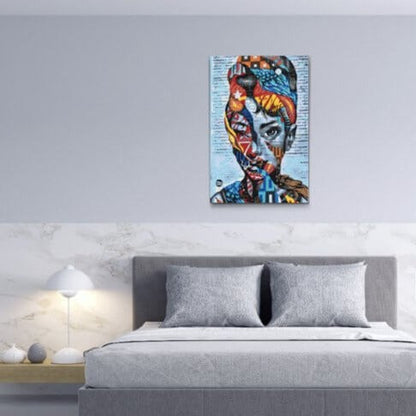 Måla efter nummer – Audrey Hepburn som tavla att måla själv