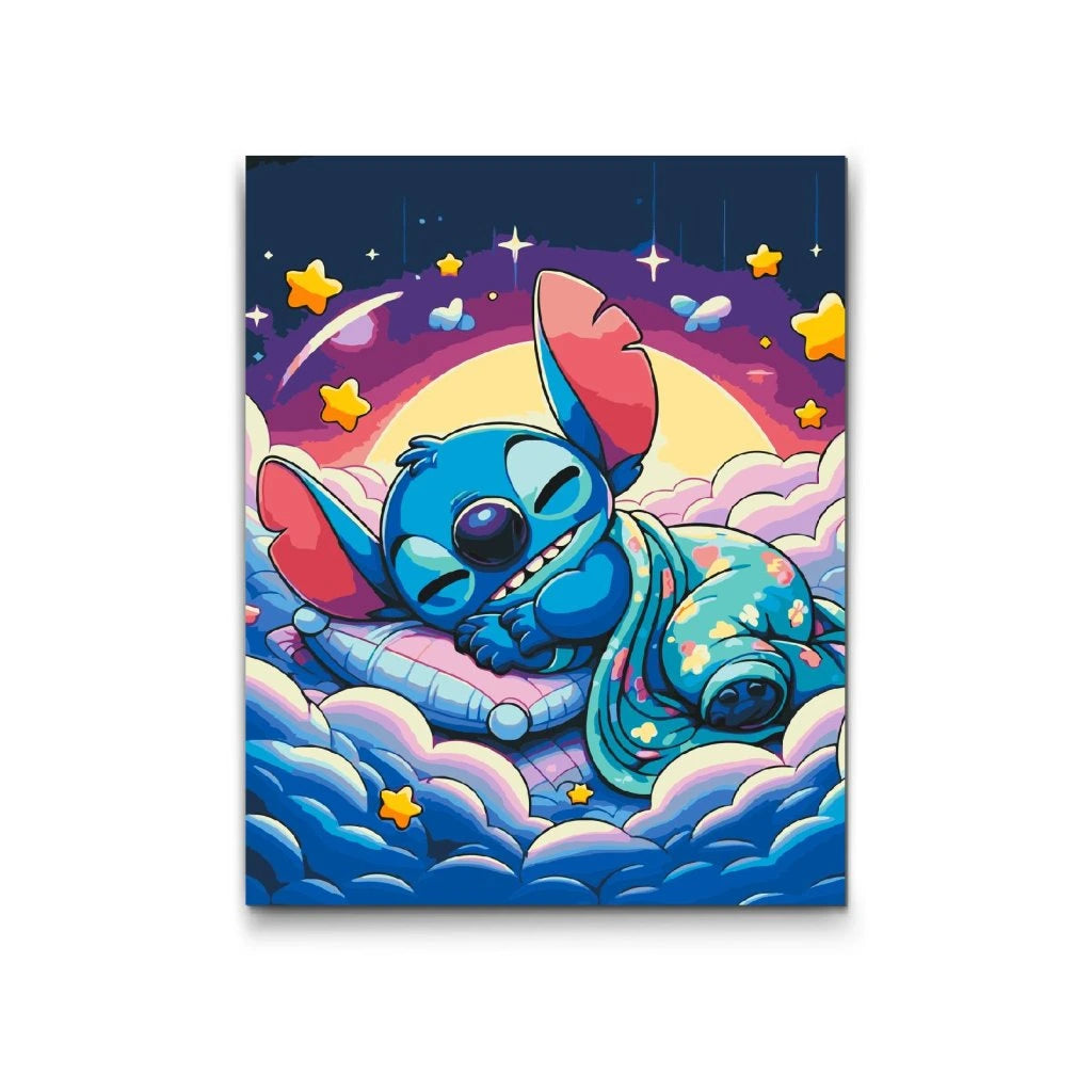 Måla efter nummer – Drömsöt Stitch | Avslappning & kreativitet