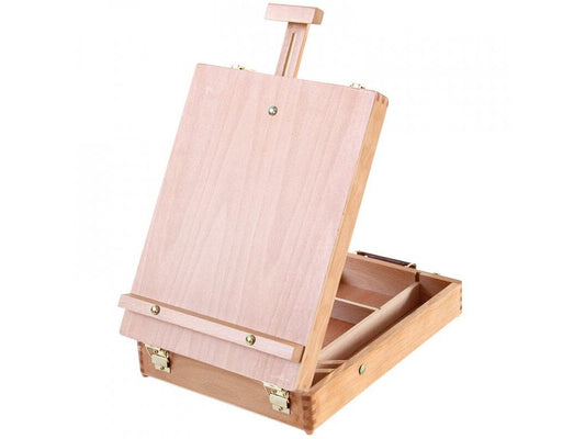 Staffli med inbyggd förvaringslåda – perfekt för måla efter nummer och hobbykonst