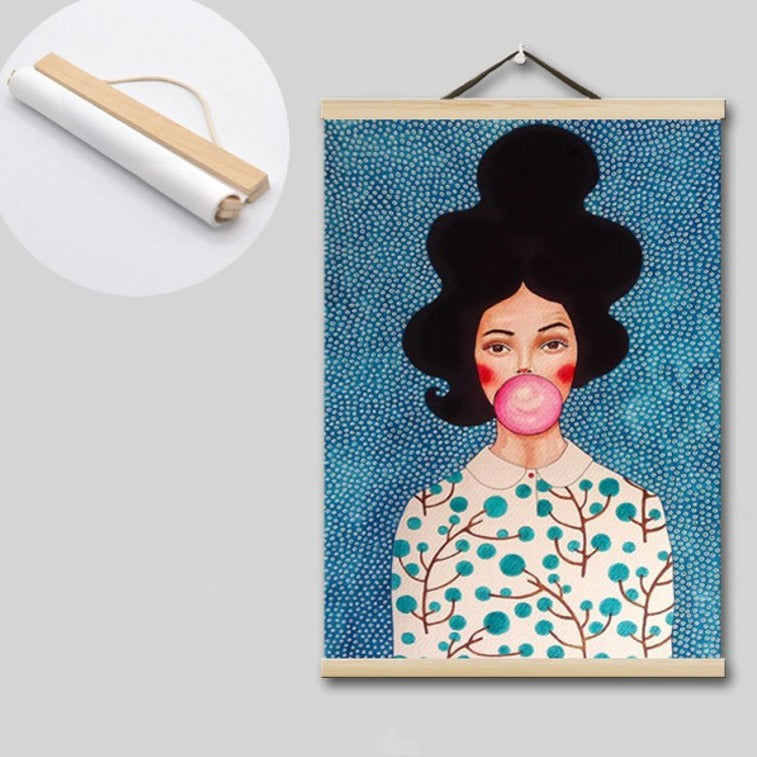 Träram i furu med magneter – perfekt för posters och canvasmotiv