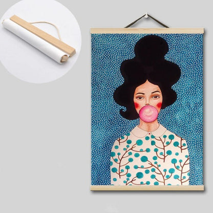 Träram i furu med magneter – perfekt för posters och canvasmotiv