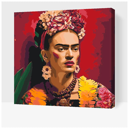 Frida Kahlo porträtt – måla efter nummer tavla