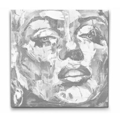 MARILYN D. - Françoise Nielly - prick konst - dot art - dot painting