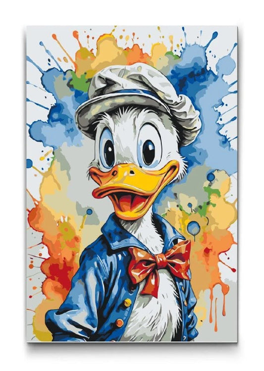 Disney måla efter nummer på canvas – färgstarkt licensierat motiv i pop art-stil