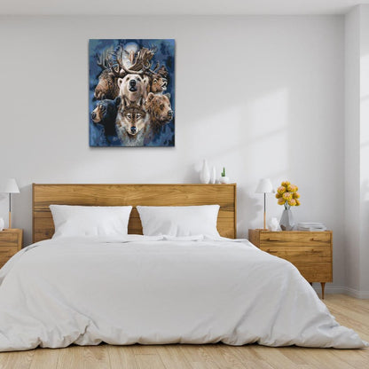 Måla efter nummer - Vilda djur