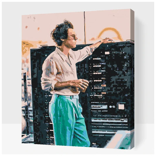 Harry Styles Måla Efter Nummer – Skapa Din Egen Konst!