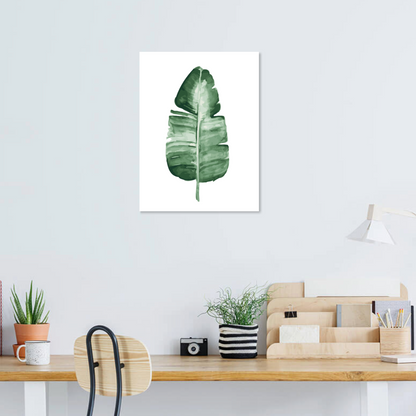 Måla ett grönt blad steg för steg – stilrent kit för nybörjare
