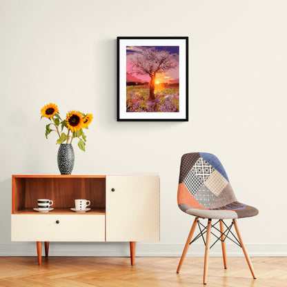 Mother Nature i konstnärlig stil – paint by numbers tavla med naturtema