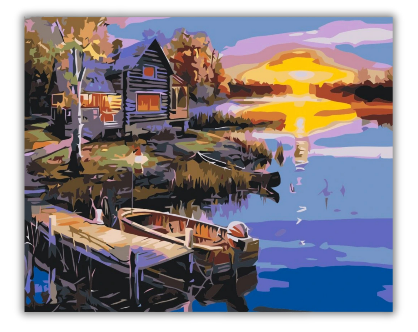 Fisketur – Måla Efter Nummer Tavla för Naturälskare | Premium Canvas