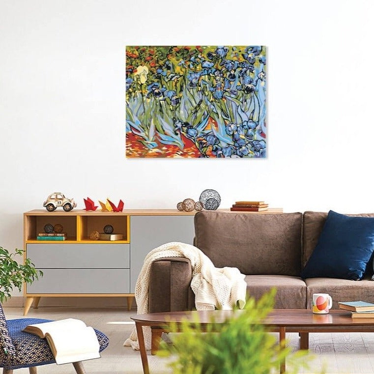 Blommotiv i klassisk Van Gogh-stil – paint by numbers tavla