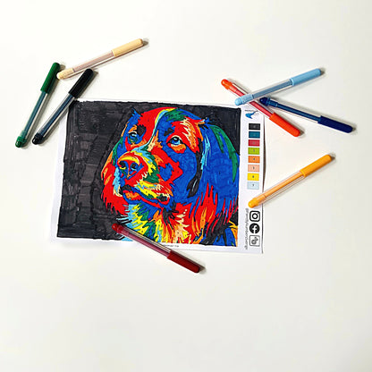 KOIRA - ilmainen maali numeron mukaan