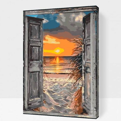 Måla Efter Nummer - DÖRR TILL PARADISET - Paint By Numbers