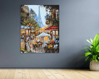 Måla efter nummer - PARIS BLOMMARKNAD - Paint By Numbers Sverige