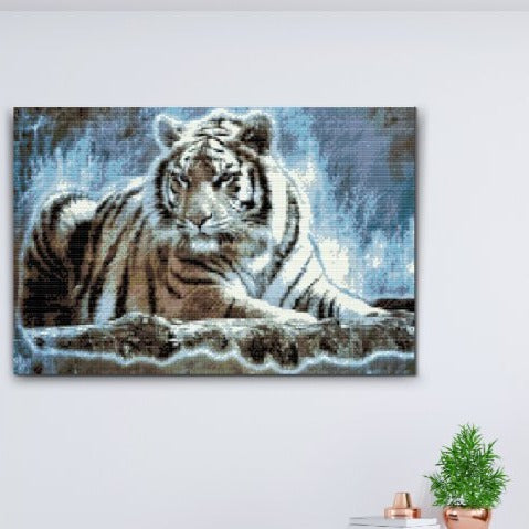 Diamond Painting bengalisk tiger: Skapa magisk konst med högkvalitativt set - Köp nu