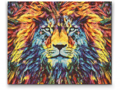 Förvandla ditt hem med Färgrik Lejon Diamond Painting 