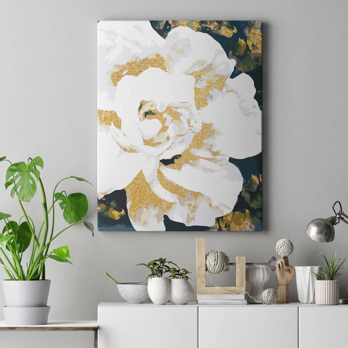 VIT BONDEROS - Mindfulness aktivitet med paint by numbers