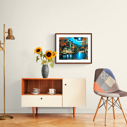 Måla Efter Nummer - MÅNLJUS SJÖ